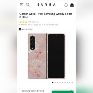 Soft Pink Marble Phone Case by BURGA